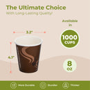 8oz Bean Design Paper Cup 1000cups