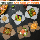 8oz White Rectangle Paper Take Out Food Containers - Inbulks