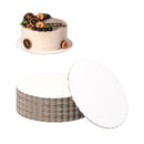 8" White Round Cake Boards - Inbulks
