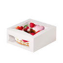 Bakery / Cake Box with Window 8x8x4", Auto-Popup - Inbulks