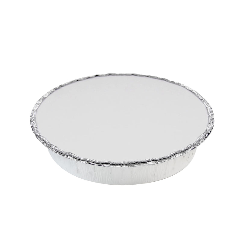 9" Flat Paper Board Lids for Round Foil Pan
