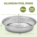 9" Round Foil Pan Aluminum with no lid - Inbulks
