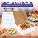 Bakery / Pie Box 7' x 7'' x 3'' with no window - Inbulks