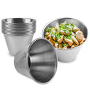 Silver Stainless Steel Round Sauce Cups 4oz