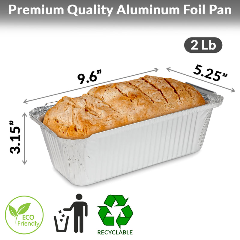 32oz Rectangular Loaf Aluminum Foil Pan, no lids