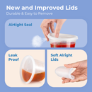 Round Plastic Deli Cups with Lids, Leak Proof - Inbulks