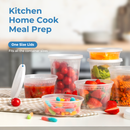 Round Plastic Deli Cups with Lids, Leak Proof - Inbulks