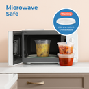 Round Plastic Deli Cups with Lids, Leak Proof - Inbulks