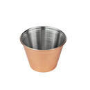 Copper Plated Stainless Steel Round Sauce Cups 2.5oz