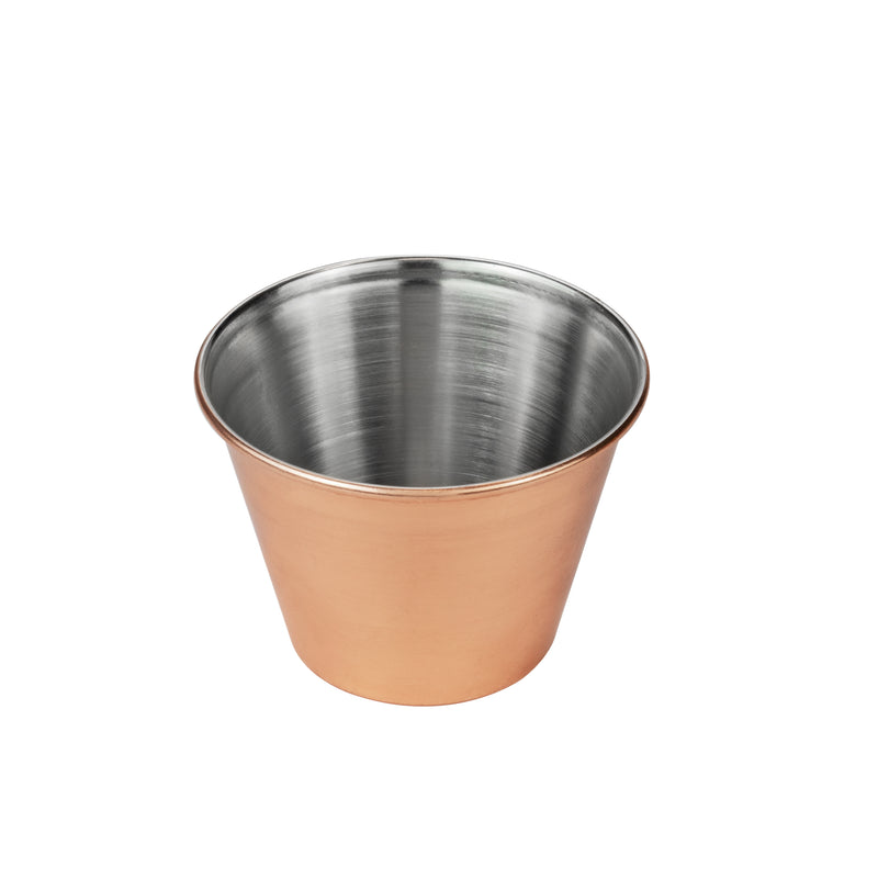 Copper Plated Stainless Steel Round Sauce Cups 2.5oz