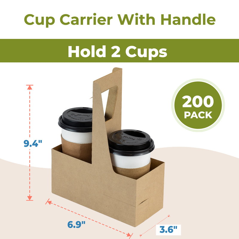 2 Cups Drink Carrier with Handle
