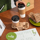 Pulp Fiber Drink Carrier Tray for 2 cups - Inbulks