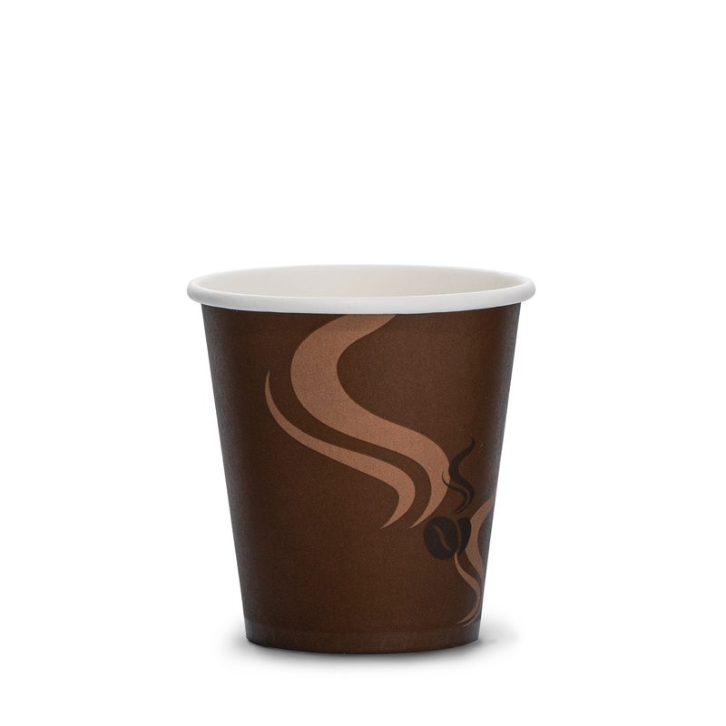 10oz paper design brown coffee cup