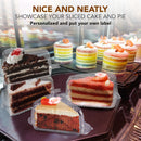 Cake Slice Plastic Containers with Lids - Single 5“ Clear Medium Dome Hinged Lid Cheesecake Container - Inbulks