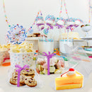 Cake Slice Plastic Containers with Lids - Single 5“ Clear Medium Dome Hinged Lid Cheesecake Container - Inbulks