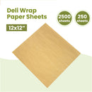 Deli Basket Liner/Paper Sheets Sandwich Wrap Natural Kraft - Inbulks