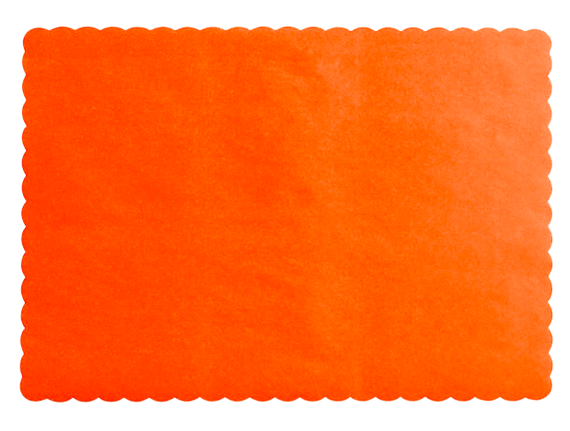 Orange Disposable Paper Placemat