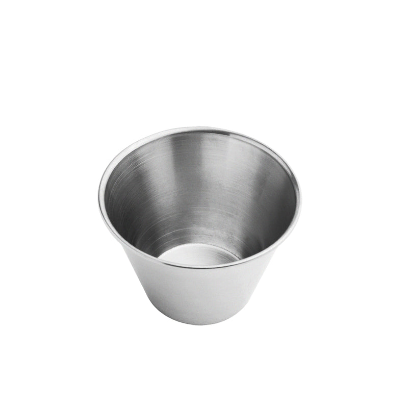 Silver Stainless Steel Round Sauce Cups 2.5oz