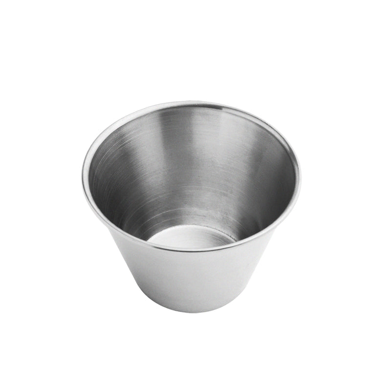 Silver Stainless Steel Round Sauce Cups 4oz