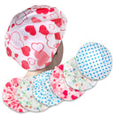 Shower Caps - Disposable Plastic White Hair Cap 12 Pack - Inbulks