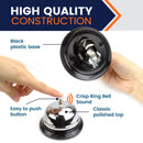 Call Bells 3.38 Inch - Silver Desk Bell 4 Pack - Inbulks