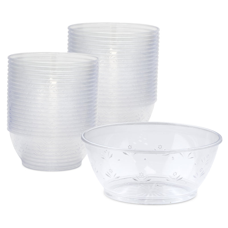 Clear Plastic Bowls Hard Plastic Ice Cream Cups, Small Serving Bowl - Inbulks
