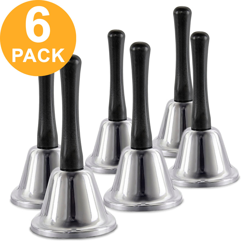 Silver Steel Call Bells with Handle - Inbulks