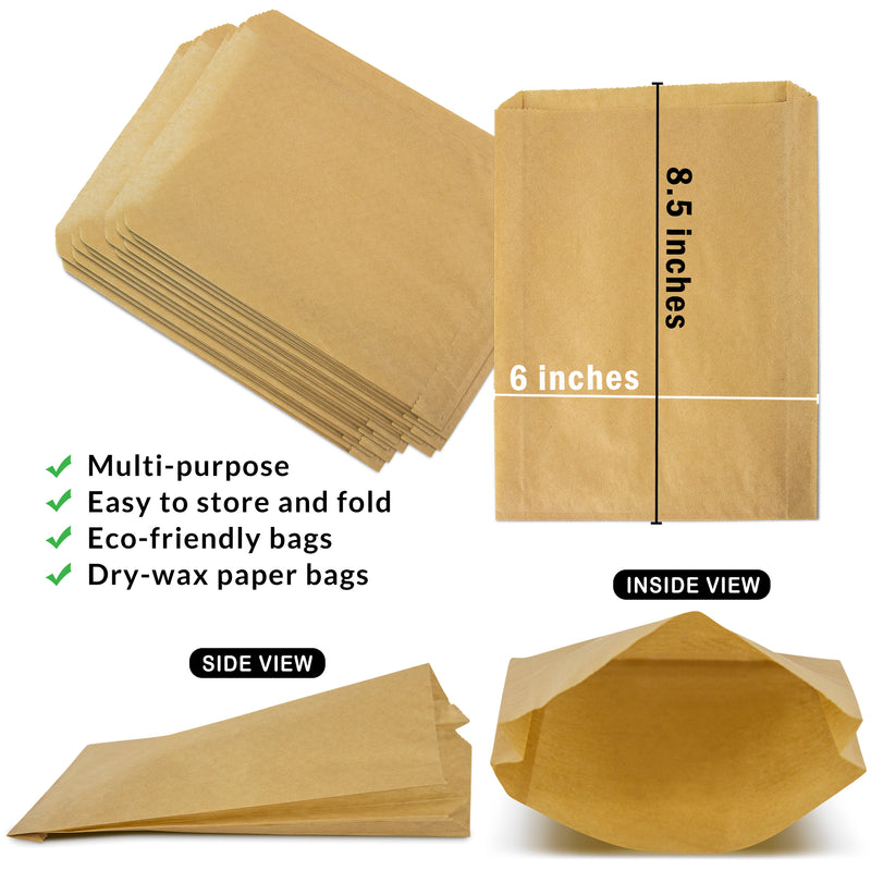 Wax Paper Sandwich Bags - Inbulks