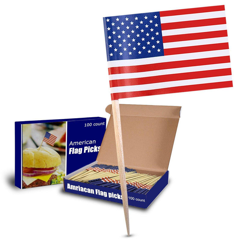 American Flag Cupcake Topper - Inbulks