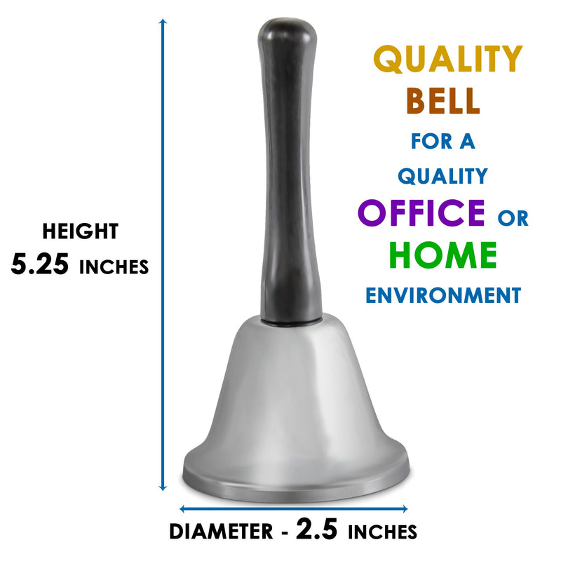 Silver Steel Call Bells with Handle - Inbulks
