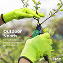 Fluorescent yellow polyester string knitted gloves, with PVC dots on one side 240pairs - Inbulks