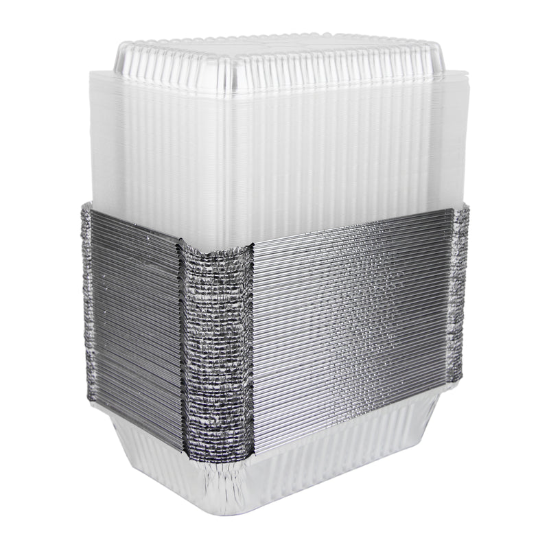 Rectangular Disposable Aluminum Foil Pan with Dome lids, 32 Oz - Inbulks