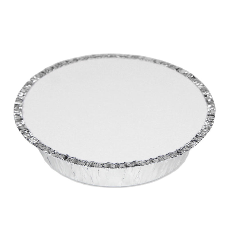 Round Disposable Aluminum Foil Pan with Flat Board Lids - Inbulks