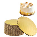 Cake Board Cardboard Round Gold 6" - Inbulks